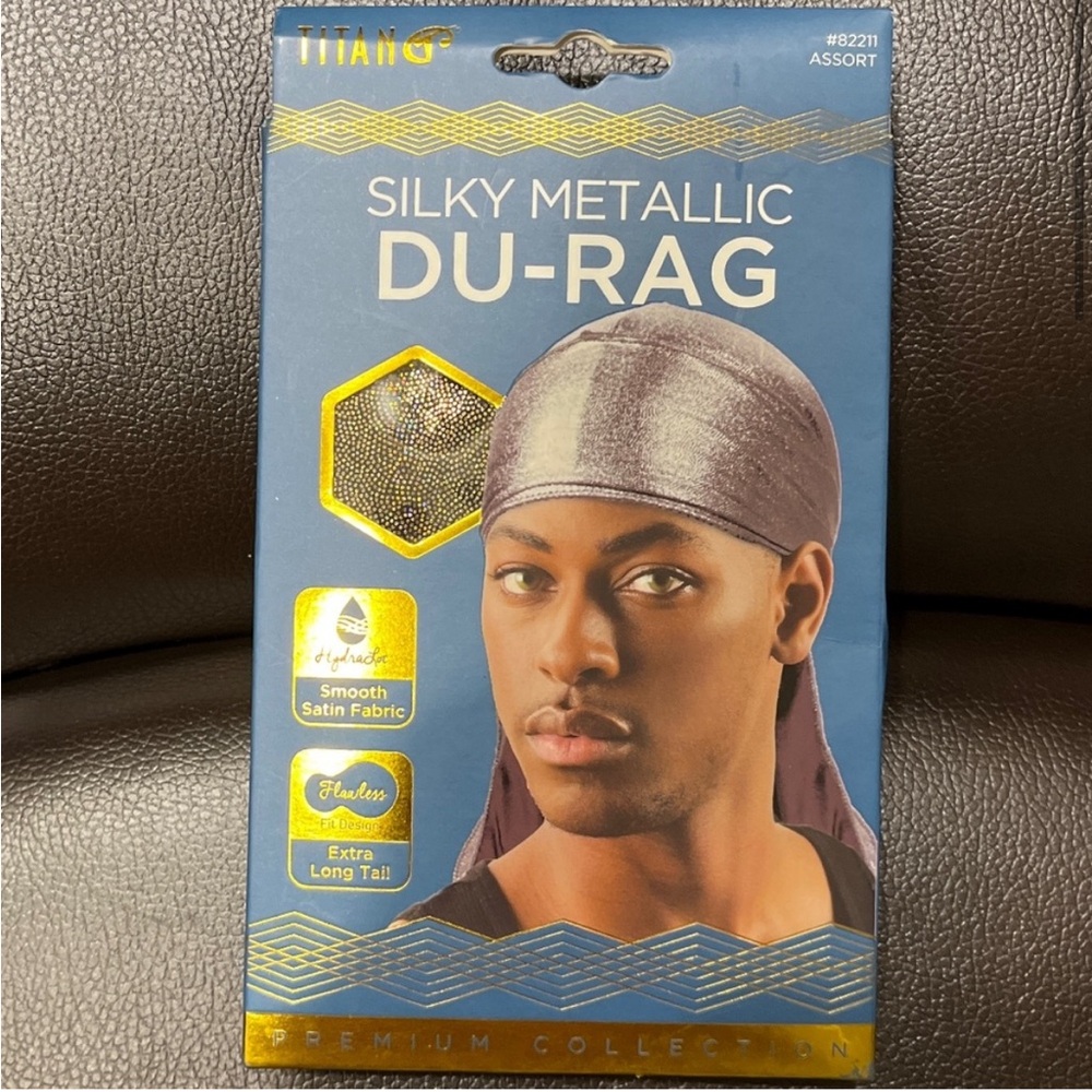 NEW Metallic Du-Rag Titan Hair Accessories for Black Men/African American Women